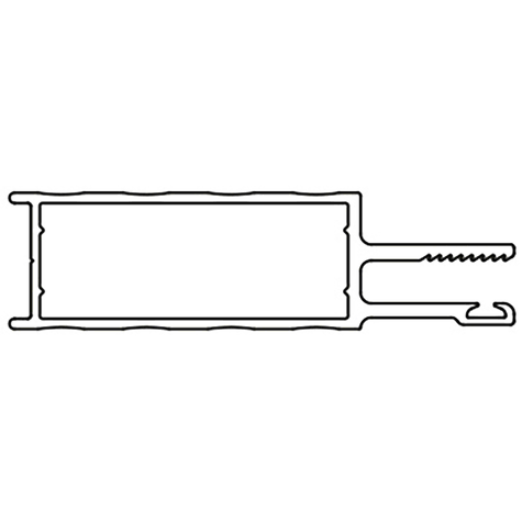 Secureview Door Frame 6.5m Anotec Dark Grey