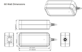 MODAR POWER SUPPLY 24 VOLT 60 WATTS & SPLITTER BOX 6 WAY