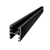 PARTITION ALUMINIUM CHANNEL 3600MM TO SUIT 13MM & 18MM BOARD (BLACK)