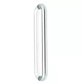 HANDLE COMM PULL ROUNDED D SATIN STAINLESS STEEL 300 X 25MM DIA B/BACK