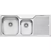 NU-PETITE SINK NP611 STAINLESS STEEL 1&3/4 LH BOWL 1T/H 1150 X 500MM