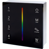 MODAR T24 LED TOUCH PANEL MULTICOLOUR RGBW BLACK 4 ZONE