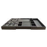 FINISTA JEWELLERY TRAY INSERT TAUPE LEATHER 473MM x 600-1000MM