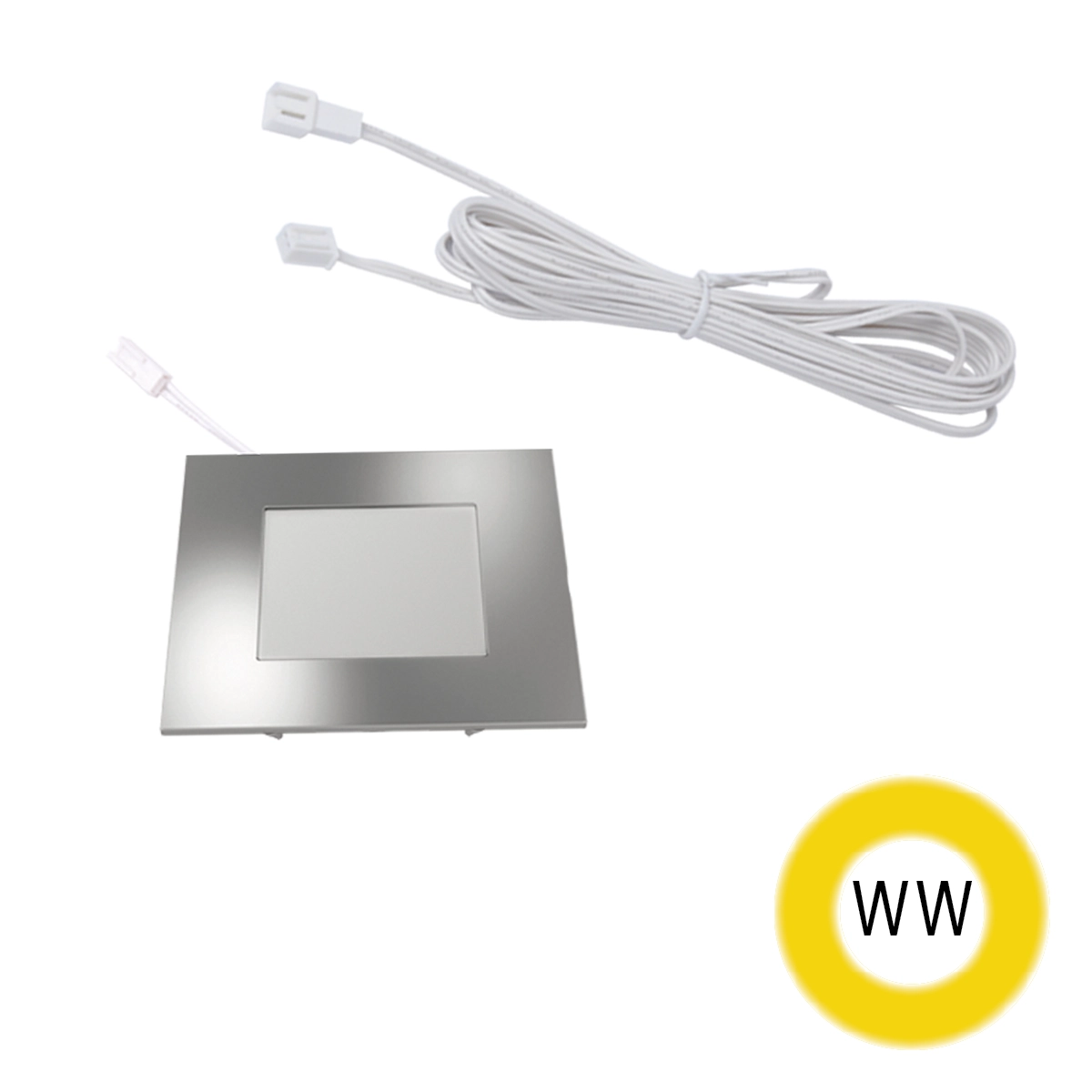 Hera FQ68 LED Downlight Stainless Steel 75mm 4W 24V Warm White