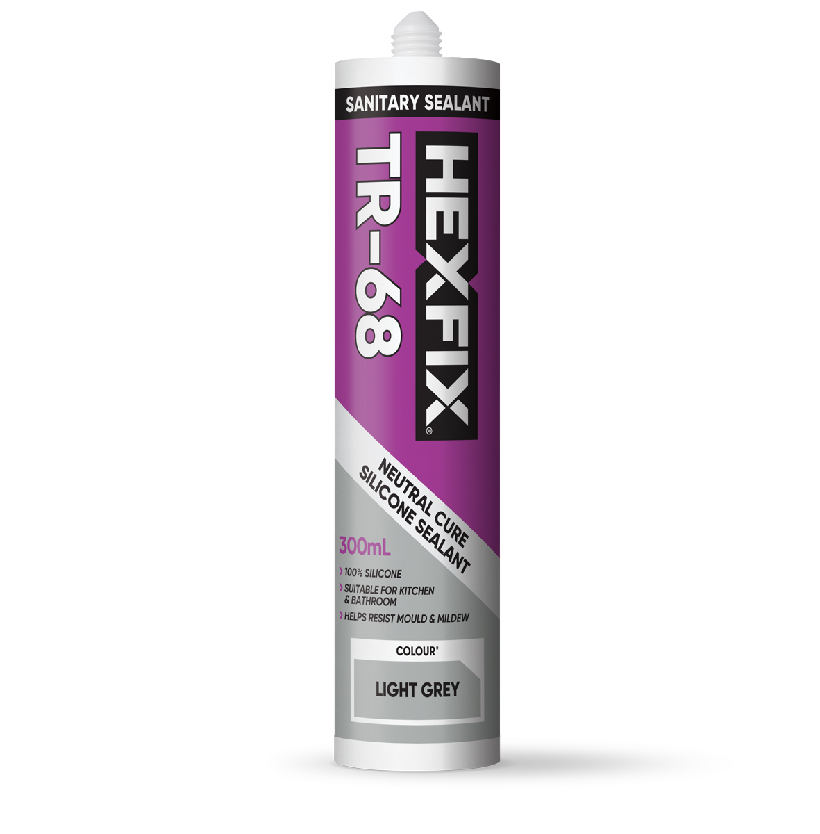 HEXFIX Tr-68 Sanitary Silicone Sealant Off White 300Ml